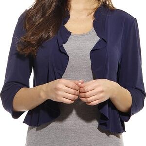 3X Plus Size Women Cardigan - Navy